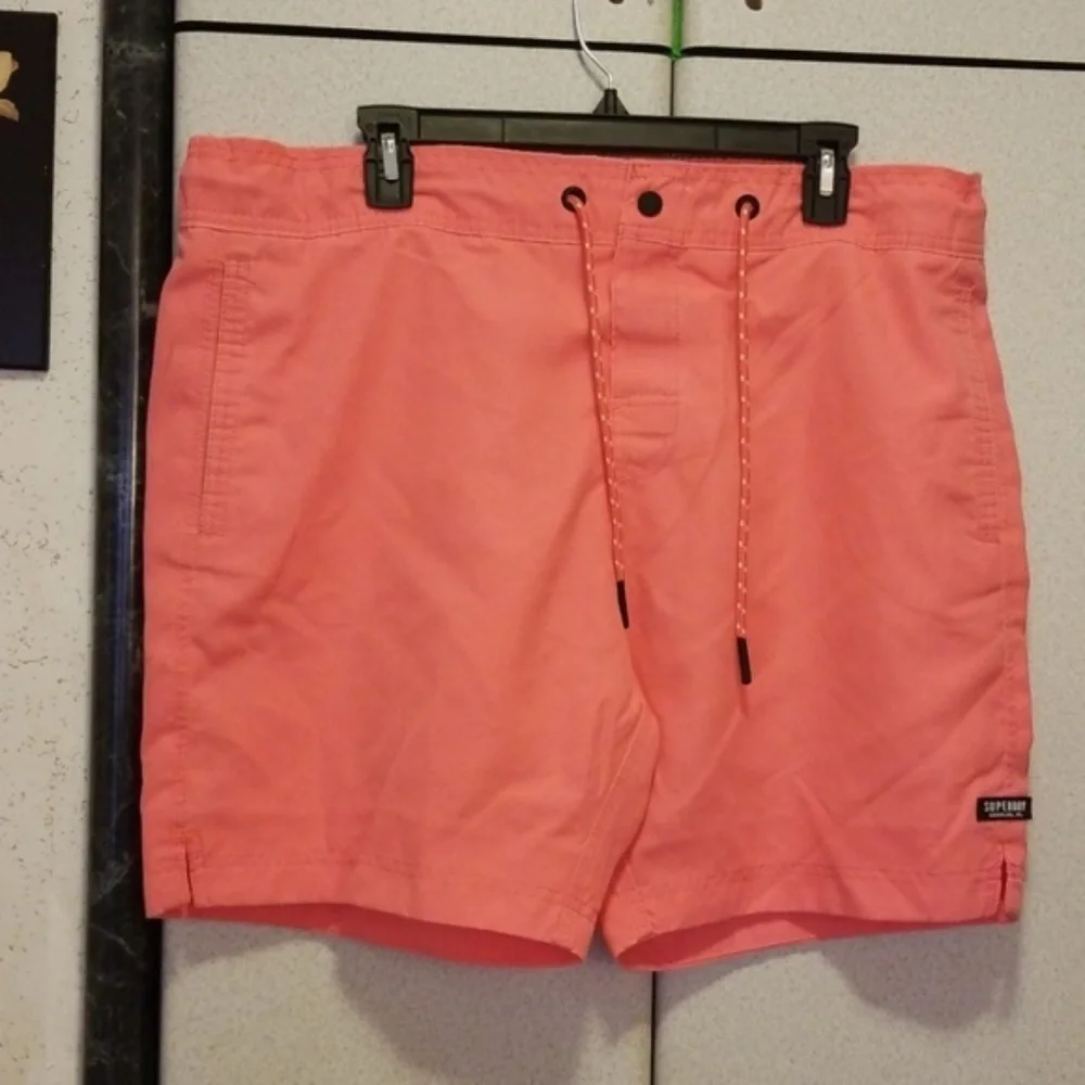 Superdry Men's Swimming Trunks, Salmon